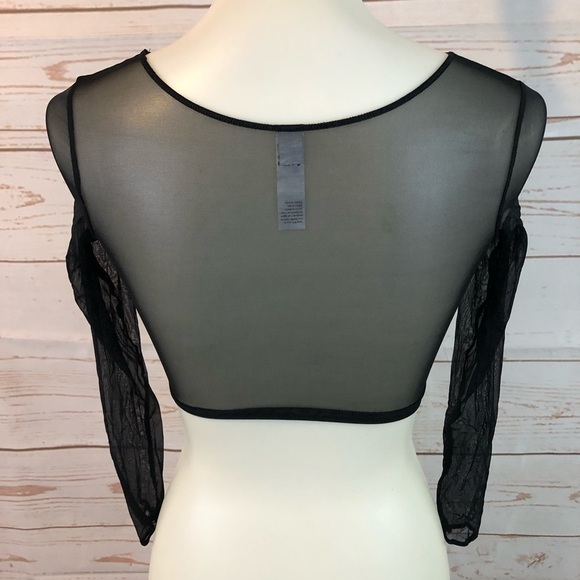 Spanx Sheer Fashion Mesh Crop Top - Picture 5 of 7